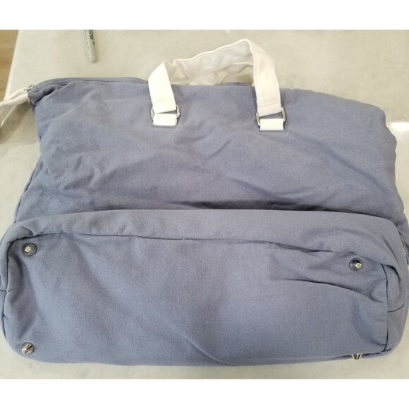 Dolce and Gabbana Light Blue Canvas Tote Bag Weekender Bag Large new unused - Picture 5 of 11